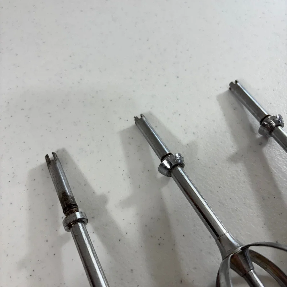 Vintage Sunbeam Mixmaster Beaters Replacement Set of 3 Chrome Mixer Attachments
